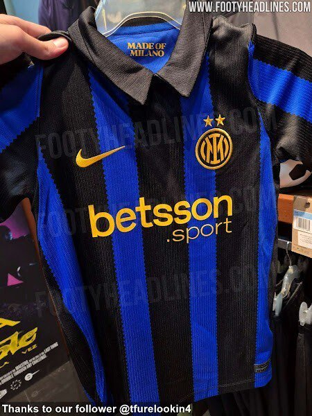 国际米兰2026-27赛季主场球衣设计细节曝光，经典